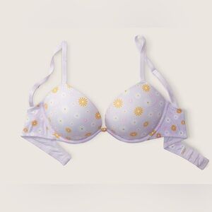 Victoria's Secret Floral Bra - Lavender and Gold